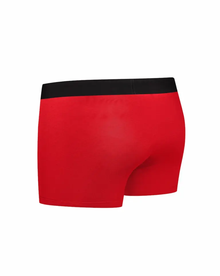 Чоловічі червоні боксери з бавовни - вид ззаду Intelligent Organism