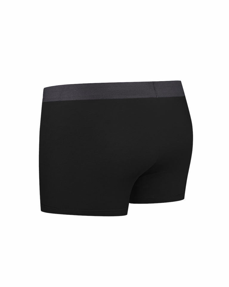 Чоловічі чорні боксери з бавовни - вид ззаду Intelligent Organism