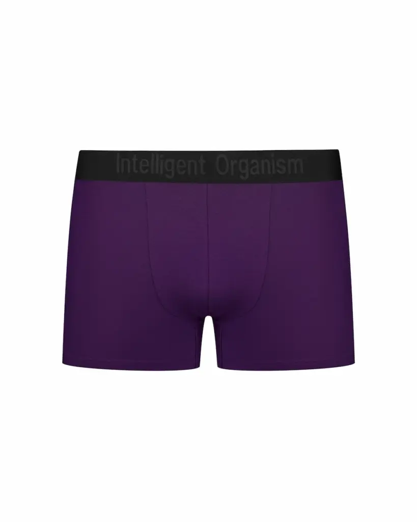 Чоловічі темно сині боксери з бавовни - вид спереду - Intelligent Organism