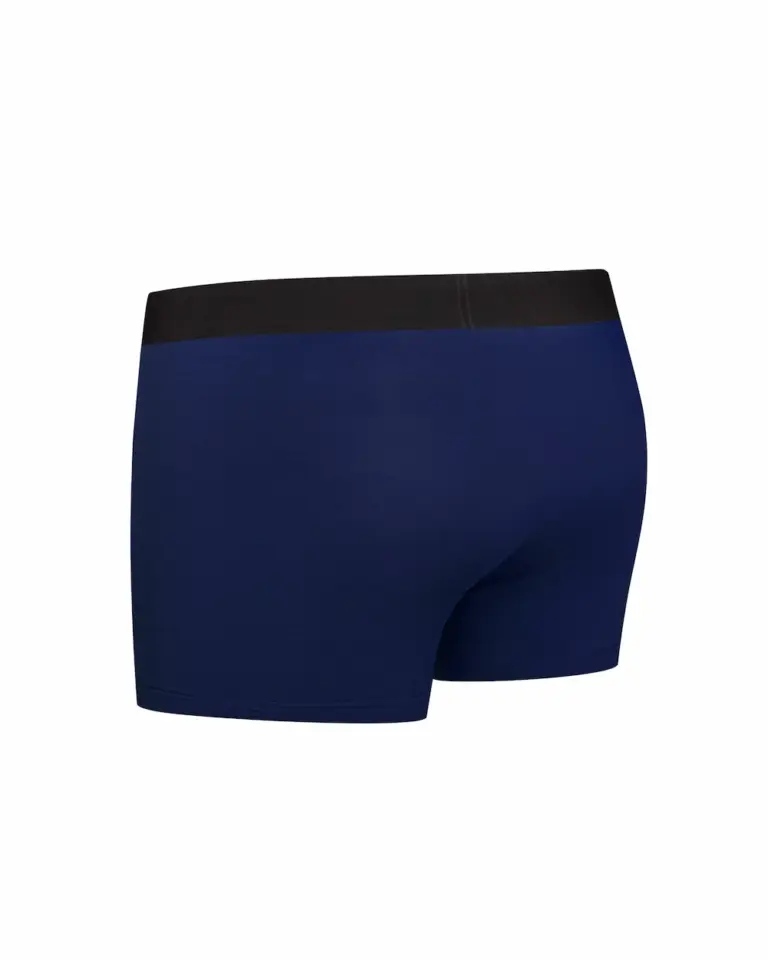 Чоловічі темно сині боксери з бавовни - вид ззаду Intelligent Organism