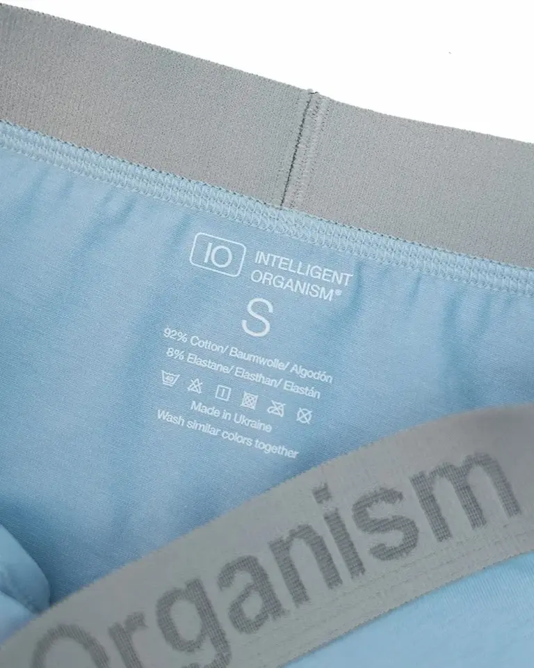 Жіночі блакитні сліпи Intelligent Organism — внутрішній вигляд, термотрансферний друк