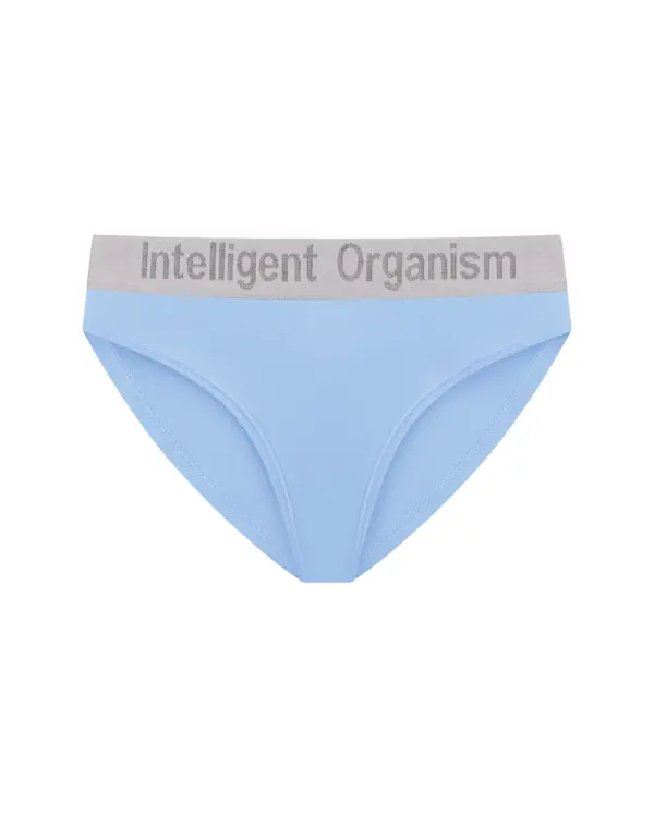 Жіночі блакитні сліпи з бавовни — вид спереду — Intelligent Organism