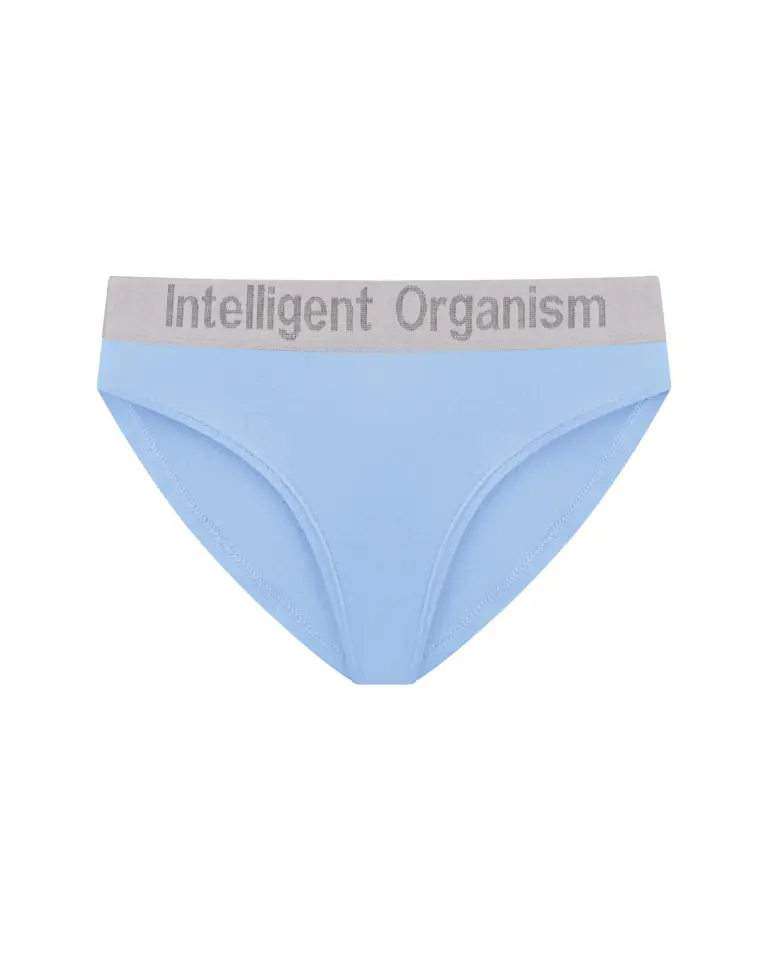 Жіночі блакитні сліпи з бавовни — вид спереду — Intelligent Organism