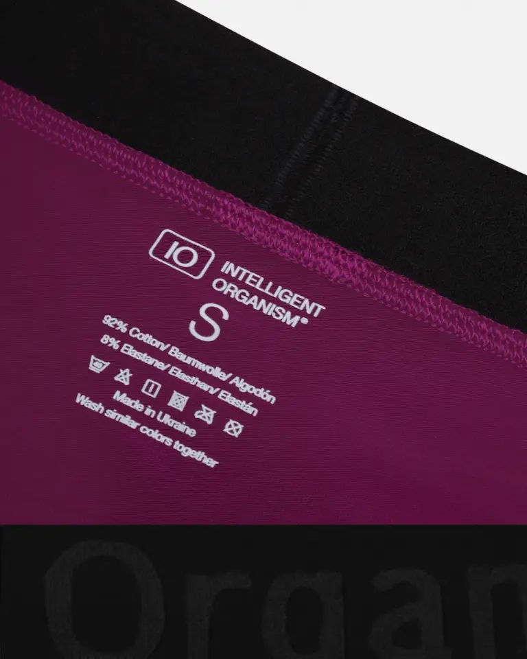 Жіночі сливові сліпи Intelligent Organism — внутрішній вигляд, термотрансферний друк