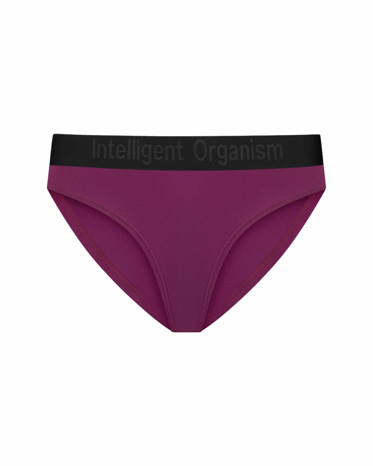 Жіночі сливові сліпи з бавовни — вид спереду — Intelligent Organism