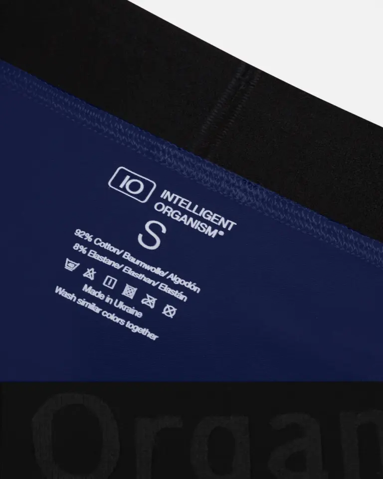 Жіночі темно-сині сліпи Intelligent Organism — внутрішній вигляд, термотрансферний друк