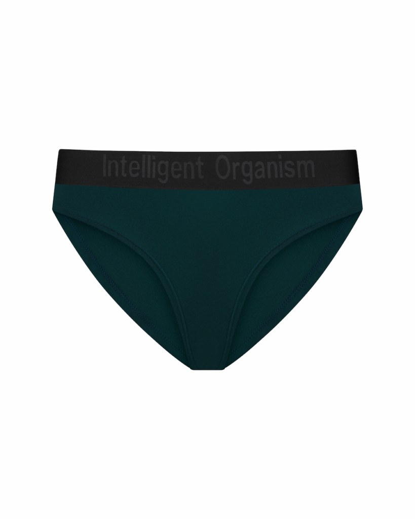 Жіночі темно-зелені сліпи з бавовни — вид спереду — Intelligent Organism