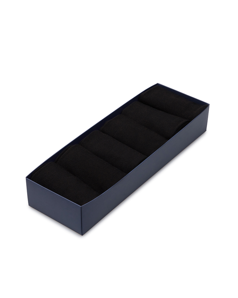 Набір Black Style у подарунковій коробці — 6 пар шкарпеток Intelligent Organism