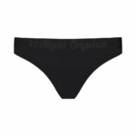 Жіночі чорні стрінги з бавовни
