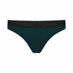 Жіночі темно-зелені стрінги з бавовни