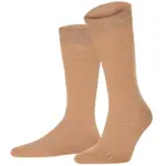 Високі шкарпетки Intelligent Organism — кавові, фронтальний вигляд Шкарпетки Колекція Paint бавовняні, кавові