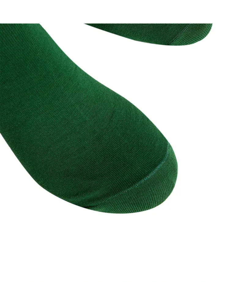 Високі шкарпетки Intelligent Organism, колір темно-зелений, детальний ракурс