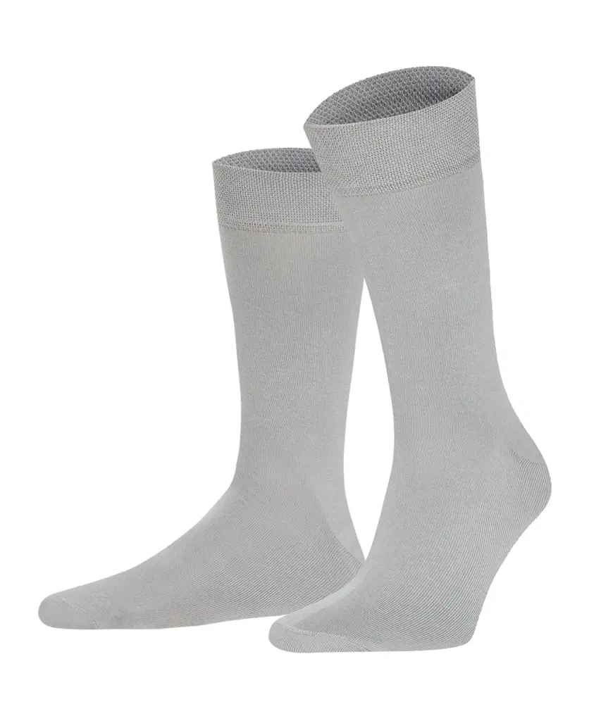 Високі шкарпетки Intelligent Organism, колір світло-сірі, фронтальний вигляд