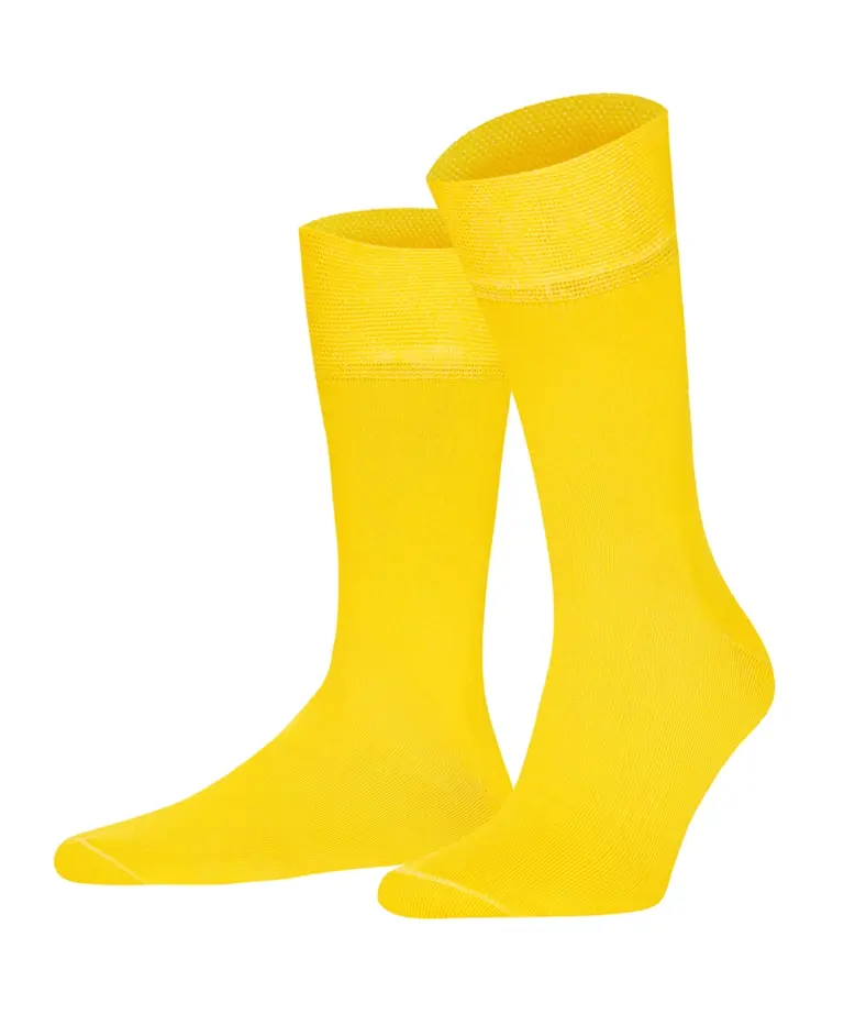Високі шкарпетки Intelligent Organism, колір жовті, фронтальний вигляд